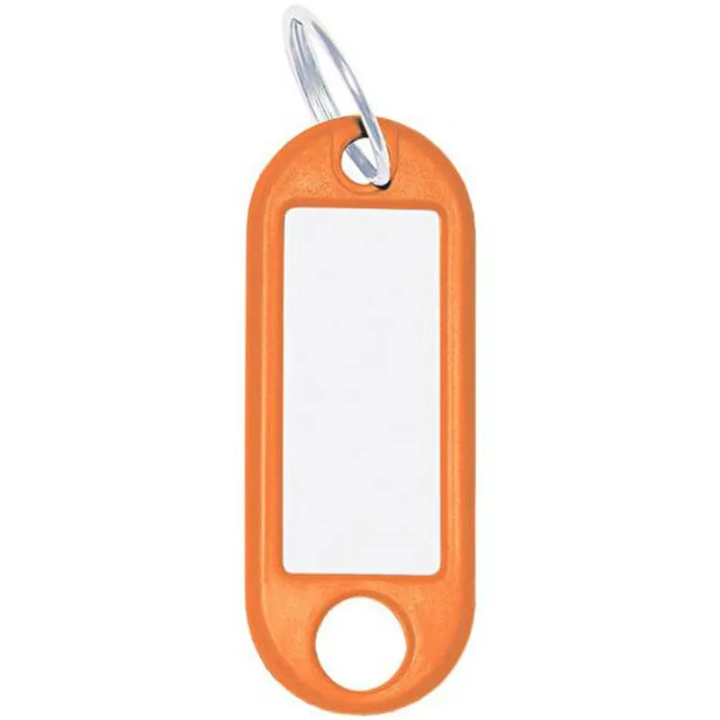 100 Porte-clés avec anneau diamètre 18 mm - orange