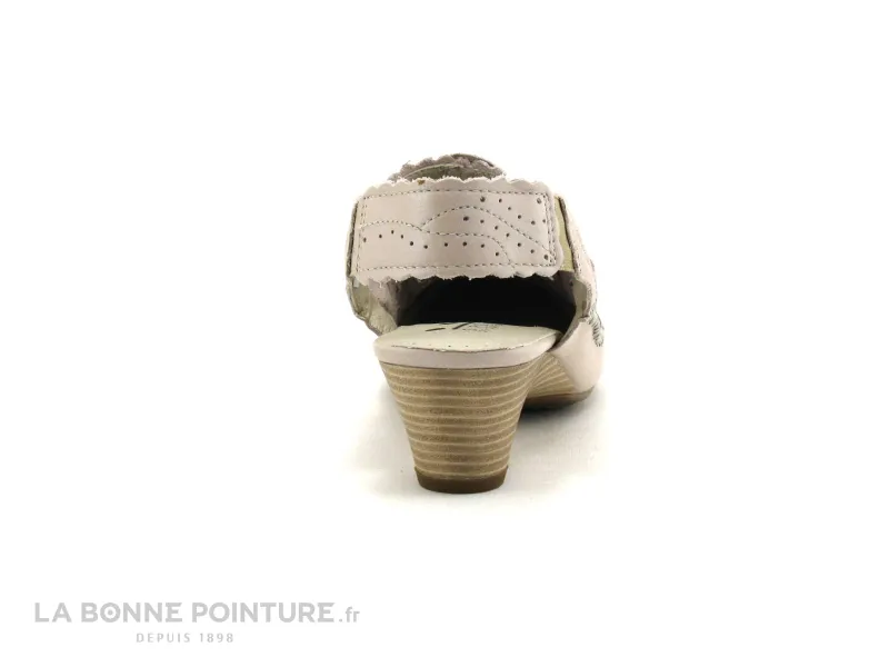 Achat chaussures 3 Points de Suspension Femme Bout fermé, vente 3 Points de Suspension KIFLO 1380 - Beige - Rose - Escarpin brid