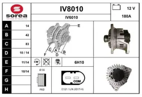 Alternateur SNRA IV8010 