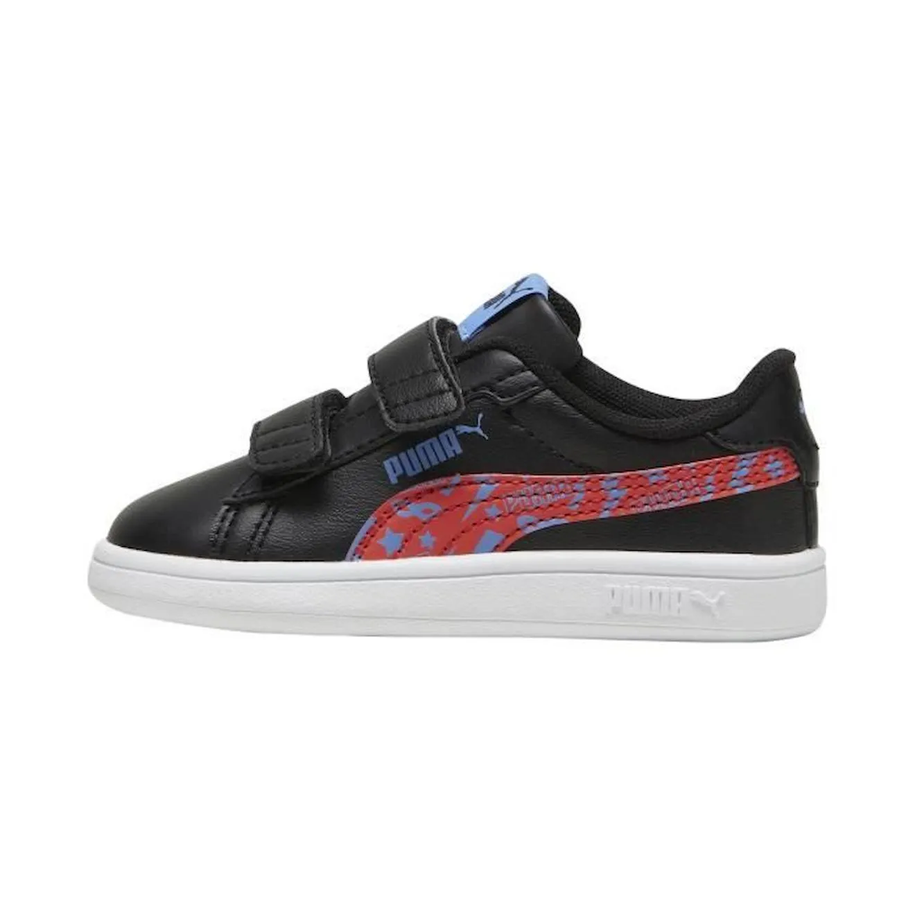 Basket à Scratch Puma Smash - Noir/Rouge/Bleu noir - Puma