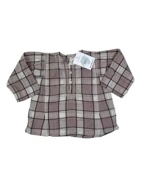 BONPOINT 2 ans chemise col mao avec des broderies