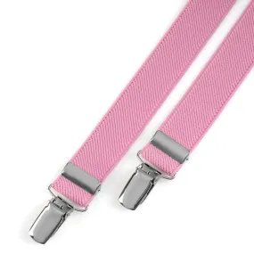 Bretelles slim Rose uni Mattis