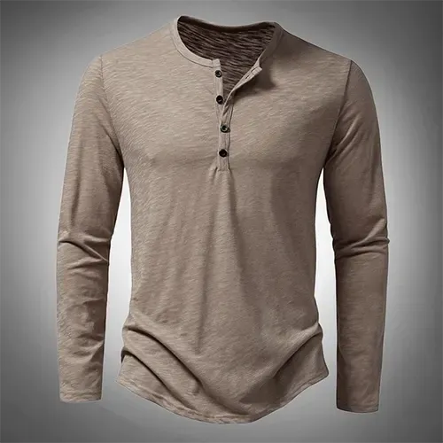 Cade | Chemise Basique  Boutons Pour Hommes | Manches Longues