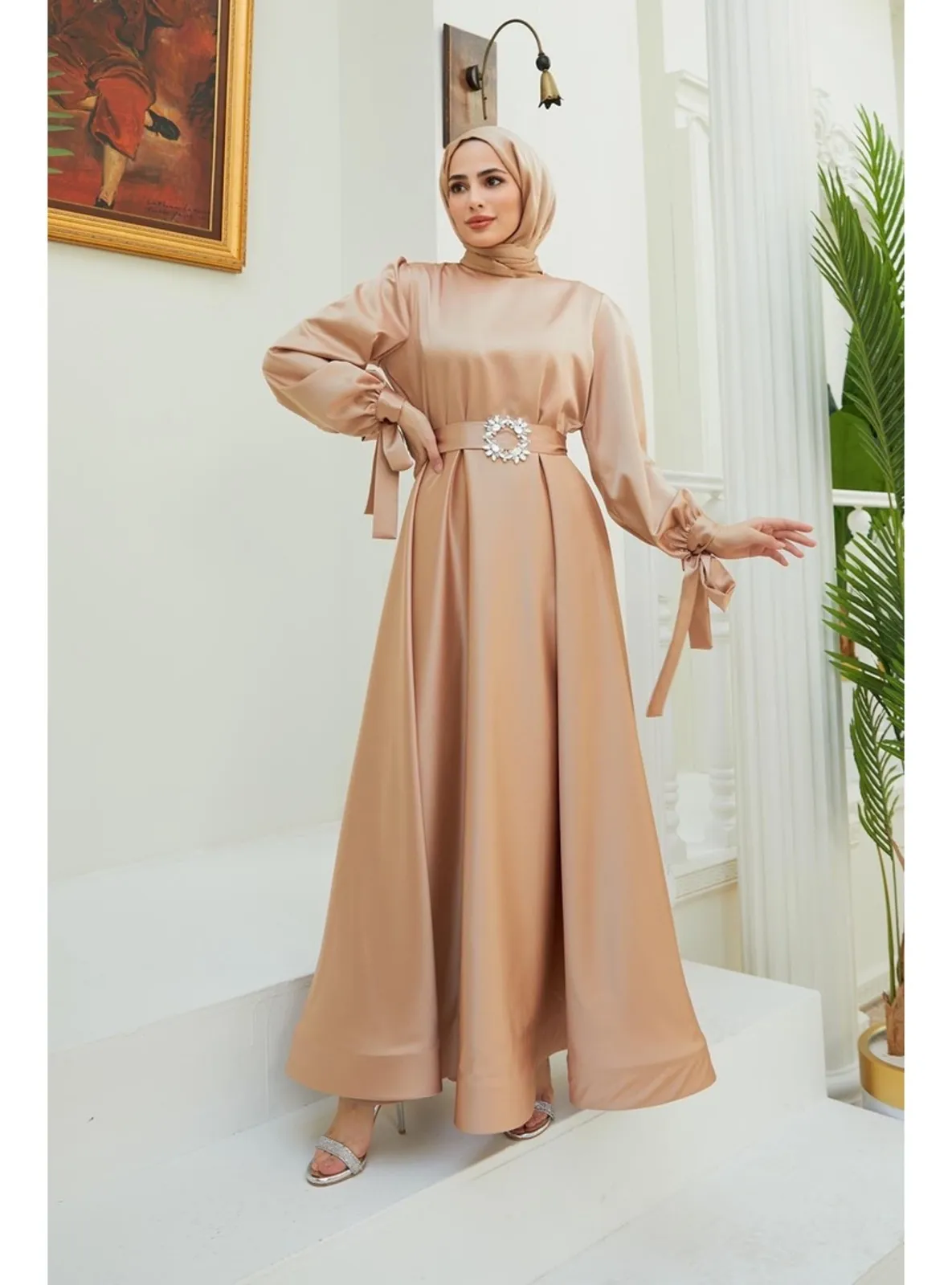 Camel - Modest Evening Dress