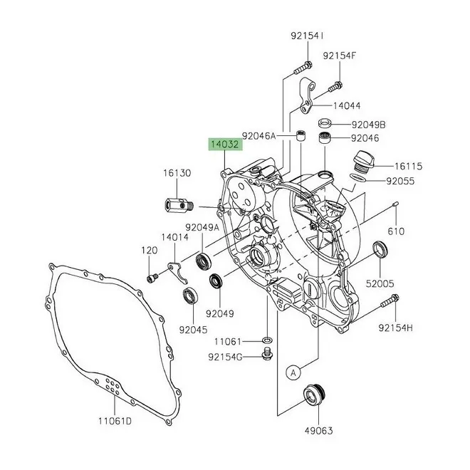 Carter d'embrayage Kawasaki Z125 (2019-2024) | Moto Shop 35