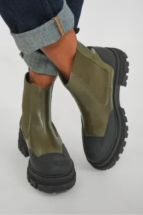 Chelsea boots kaki, Summum - 8S820-8435 Vert | Cesare Nori