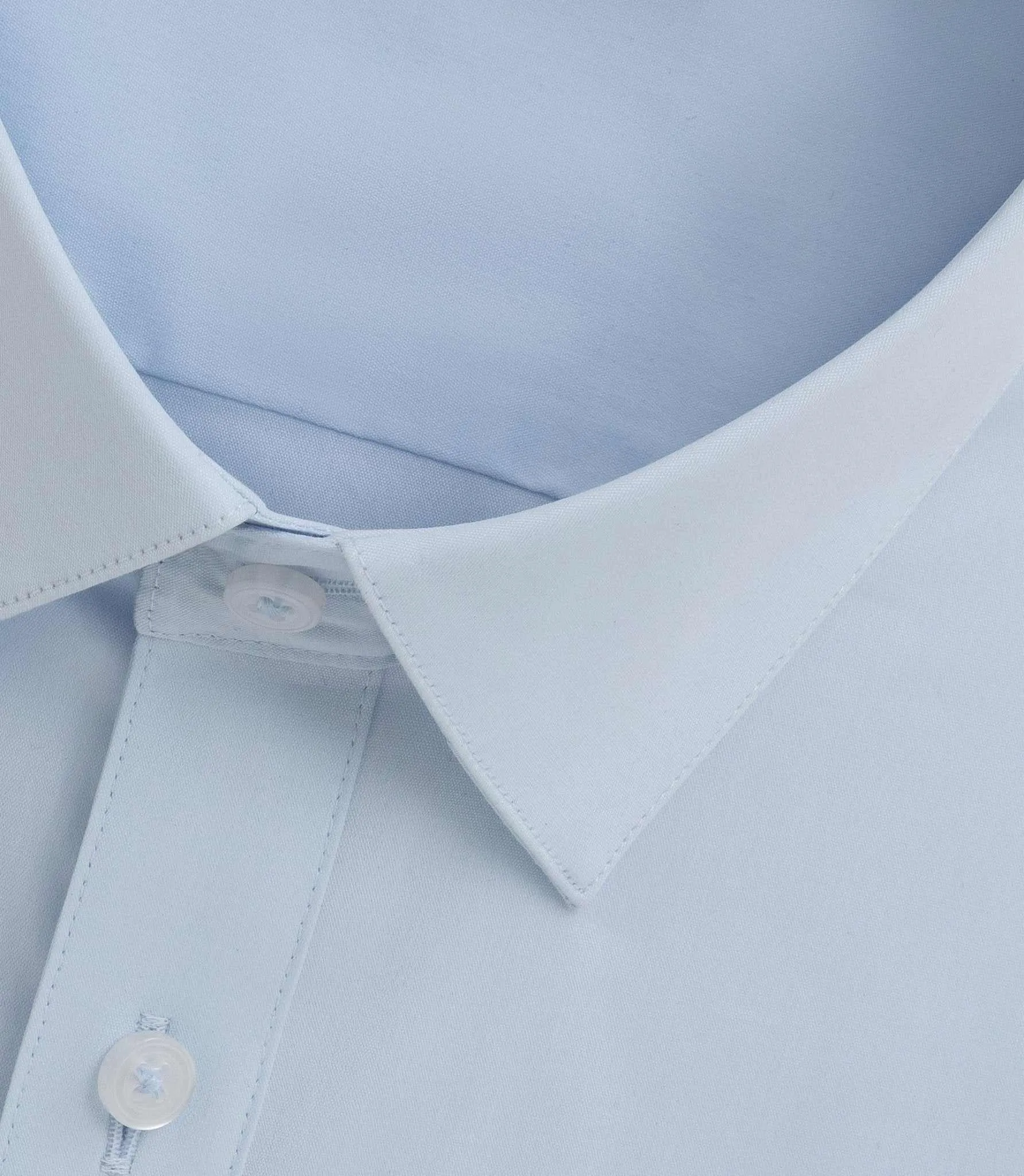 Chemise coton stretch ciel Malte