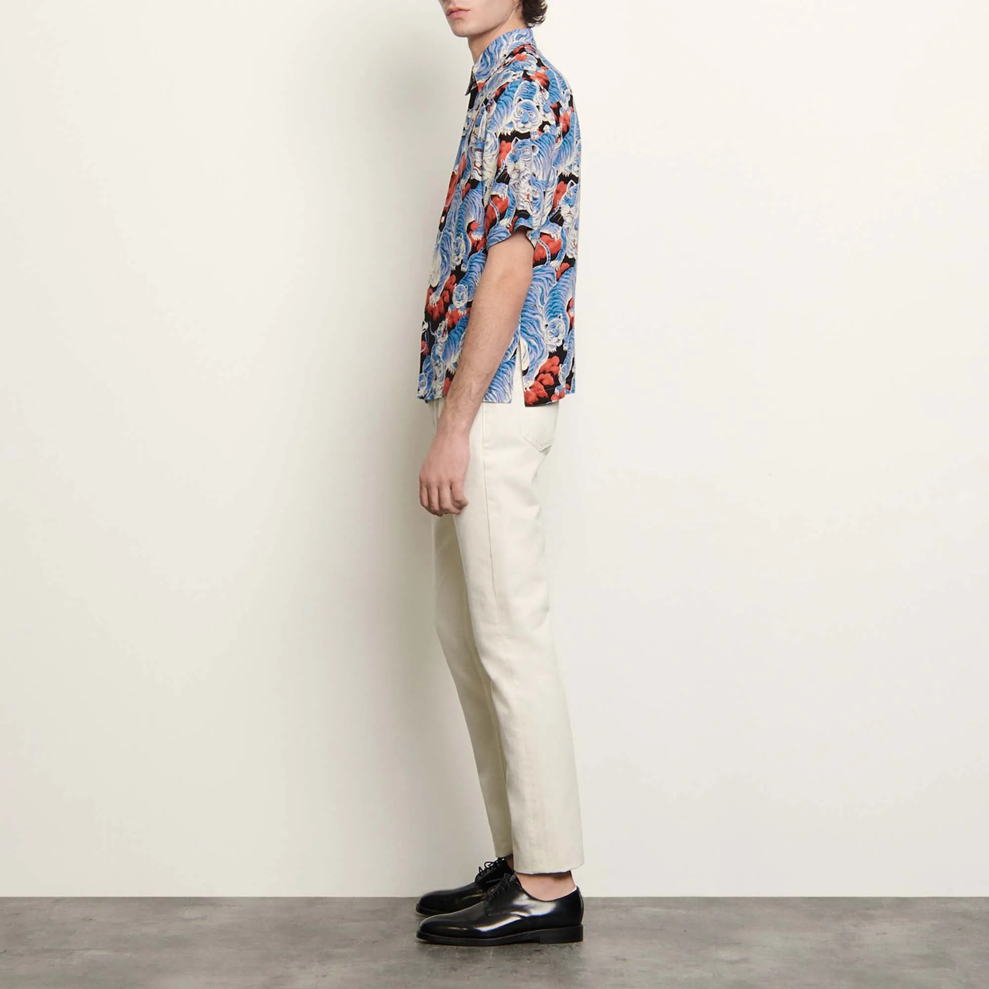 Chemise à manches courtes imprimée