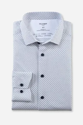 Chemise à motifs OLYMP blanche