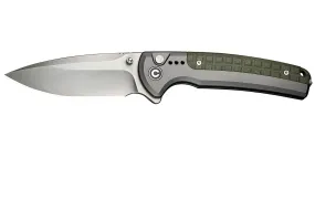 Civivi Sentinel Strike II C22025D-2 Nitro-V, Grey Aluminium, Green FRN, couteau de poche