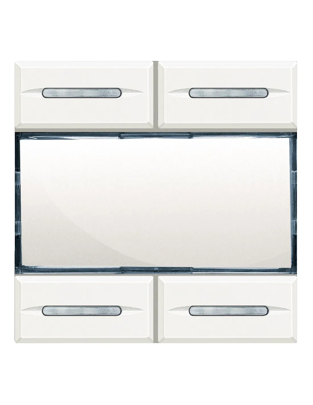 Commande KNX Axolute 4 touches / 4 appuis blanc BTICINO HD4680KNX