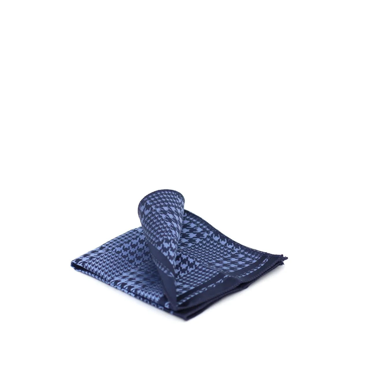 Cravate à motif feuille fleur Bleu