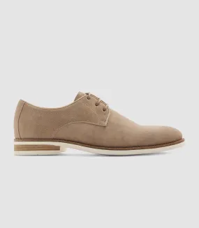 Derby en suède beige Emerico