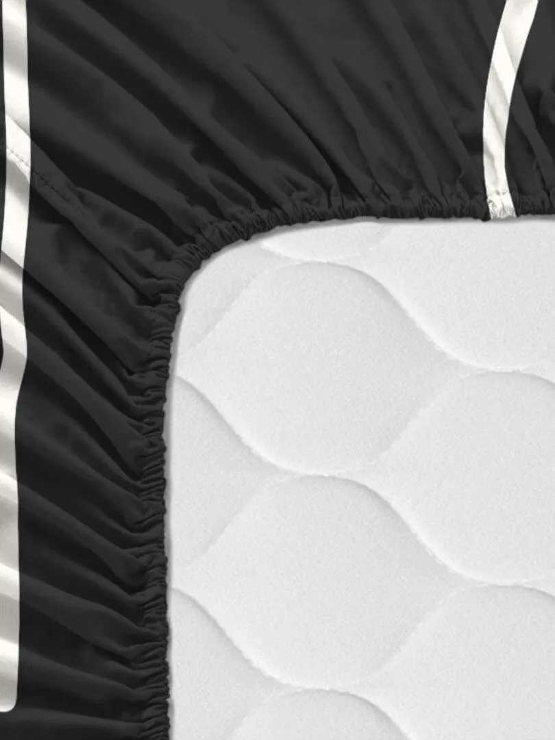 Drap-housse Serenity "Happyfriday" - Blanc