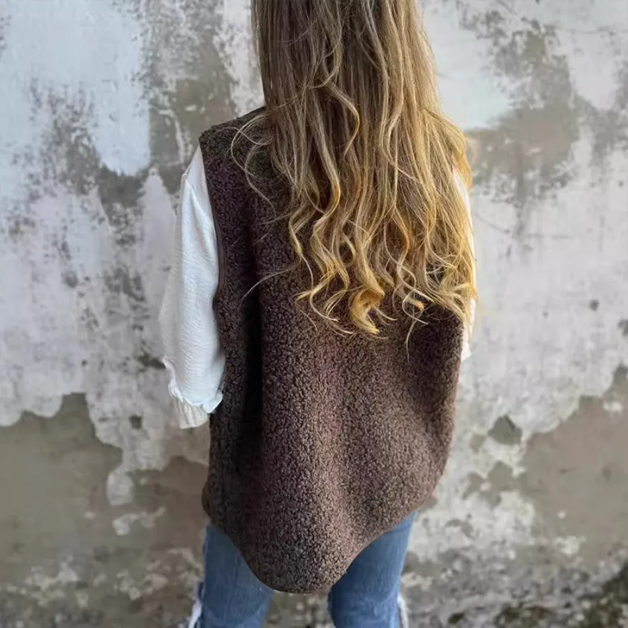 Eabha  | Gilet d'hiver pour femme | Marron