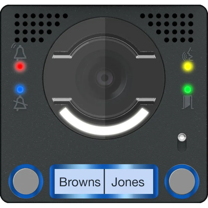 Façade pour module audio-vidéo avec bouton double (62030090)