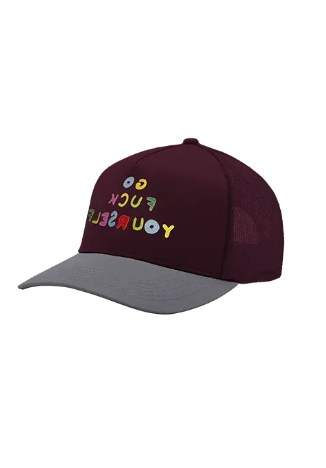 Fucking Awesome - GFY Snapback Maroon/Grey - Maroon / Grey