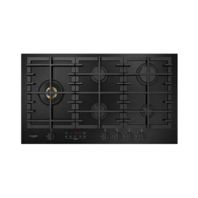 Fulgor fclh 905 gt wk bk cluster concept table de cuisson à gaz 90 cm vitrocéramique noire