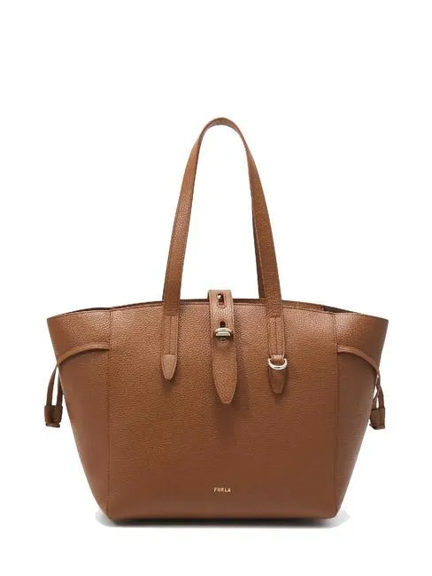 Furla Net Petit Cabas En Cuir Cognac - Achetez À Prix Outlet!