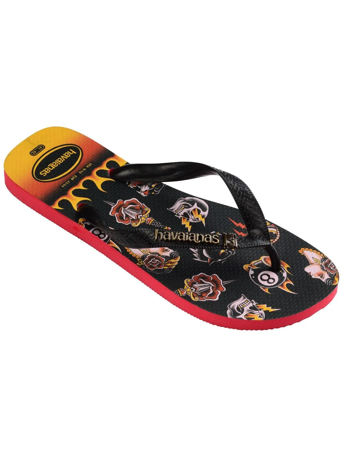 HAVAIANAS Tongs pour hommes Hav. Haut Tribo 4144505.4349 Rouge