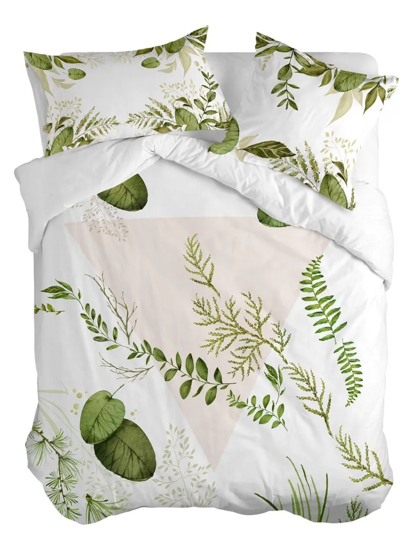 Housse de couette Herbal "Happyfriday" - Blanc