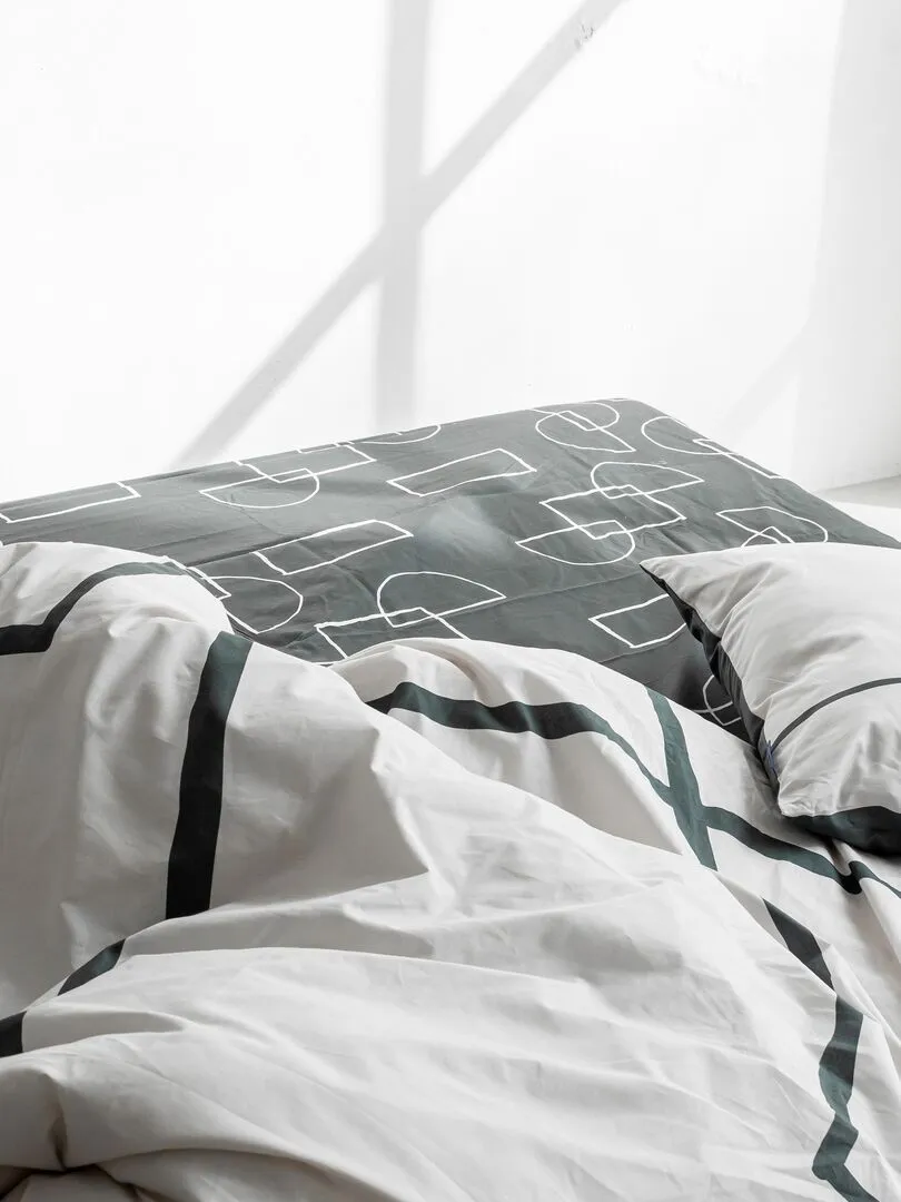 Housse de couette Serenity "Happyfriday" - Blanc