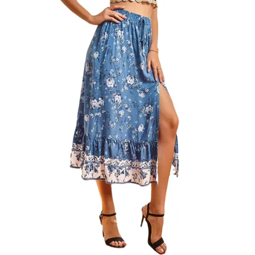 Jupe Longue Boheme Fleurs