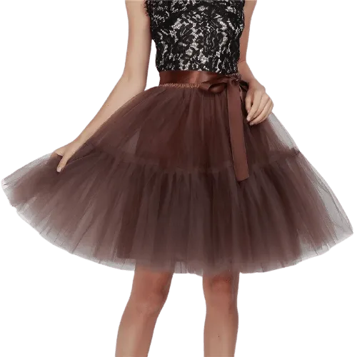 Jupon Pour Robe Vintage  Marron