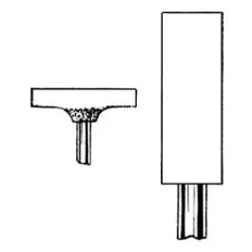 Kar 725-250 Meule montée ( w-150 ) 3/16" x 1/16" x 1/8"