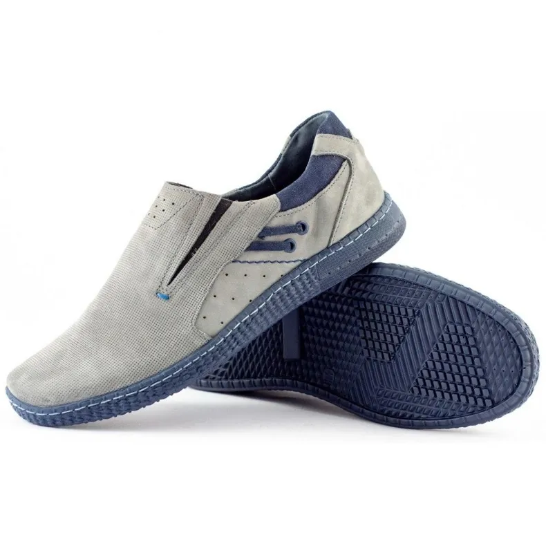 KOMODO Mocassins homme gris 862L