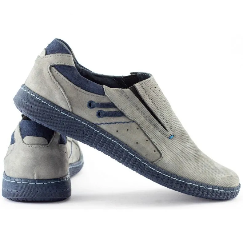 KOMODO Mocassins homme gris 862L