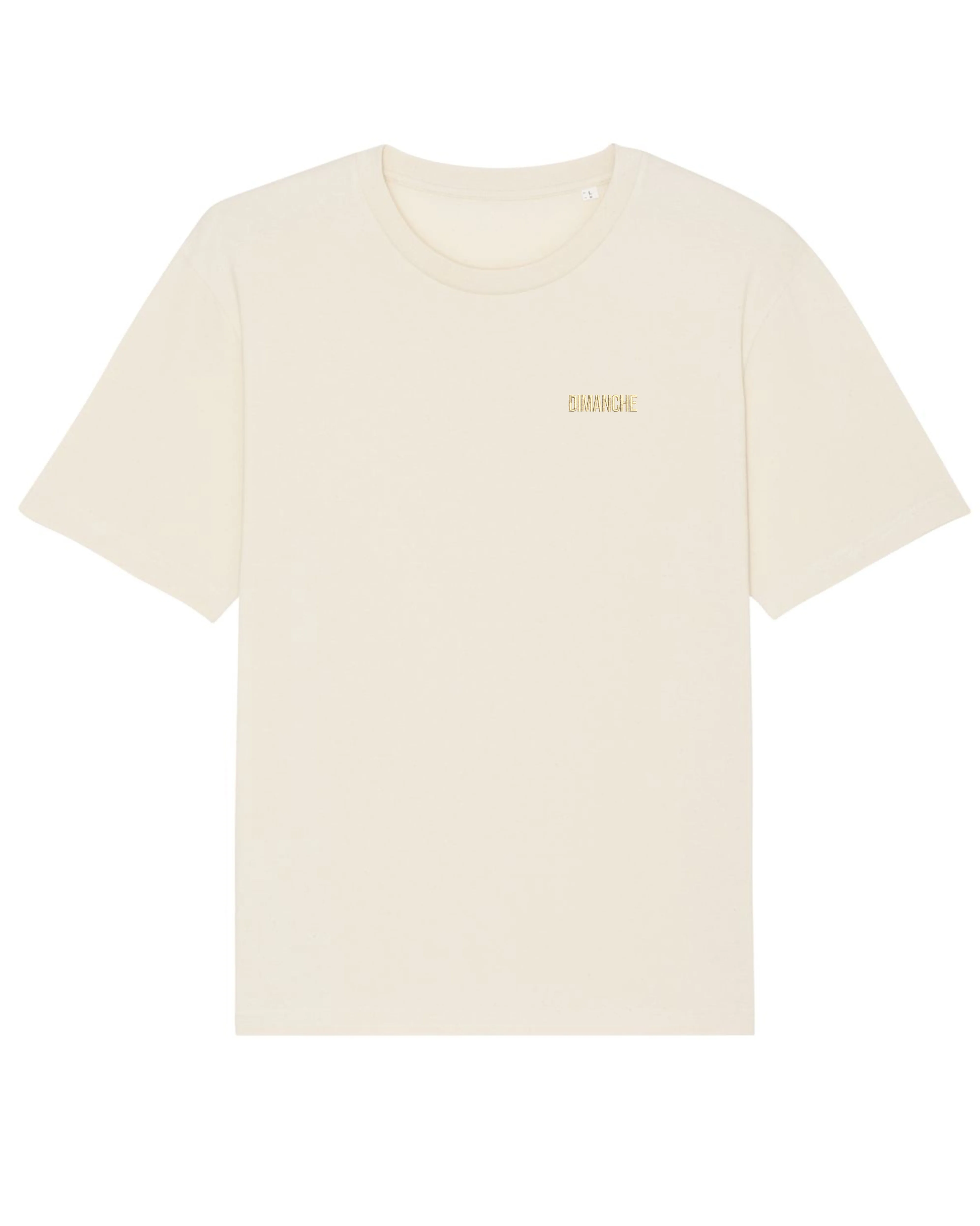 Le tee shirt simple brodé DIMANCHE - unisexe