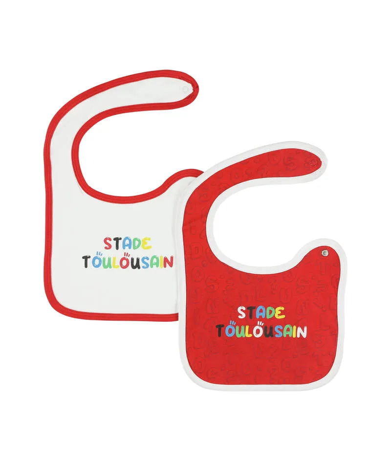 Lot de 2 bavoirs Stade Toulousain multicolore 