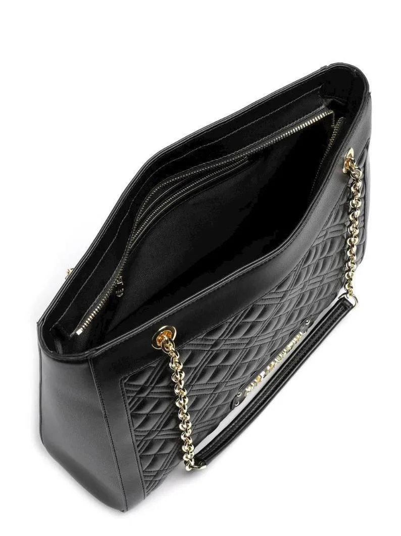 Love Moschino Quilted Sac D'épaule Noir - Achetez À Prix Outlet!