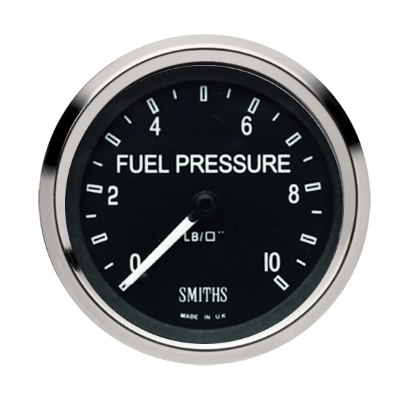 Manomètre SMITHS de pression de carburant 0,7 bars/10 psi - Noir