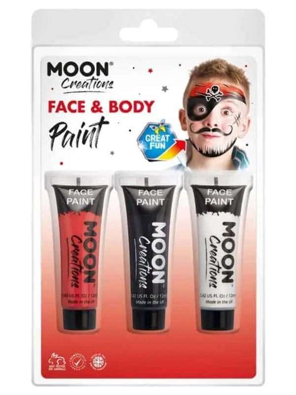 Maquillage Moon Création, visage corps multicolore