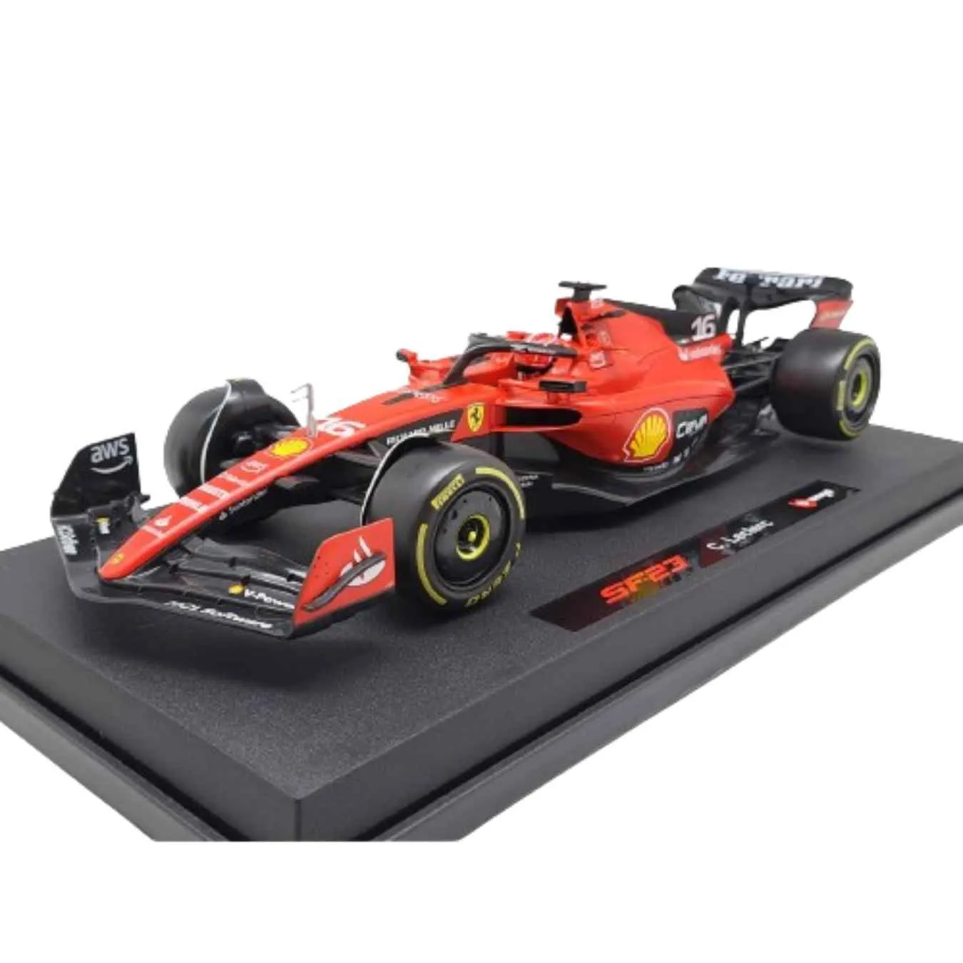 Miniature FERRARI F1 F23 Charles Leclerc 2023 Rouge - 1/18