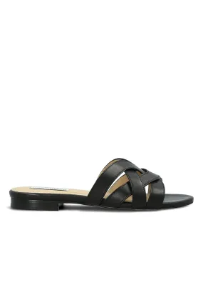 MULE RAMBUTEAU CUIR NOIR