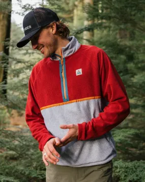 Overlook Fleece - Rouge Ocre/Gris Chiné