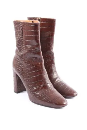 Ovyé Botte courte brun style décontracté
