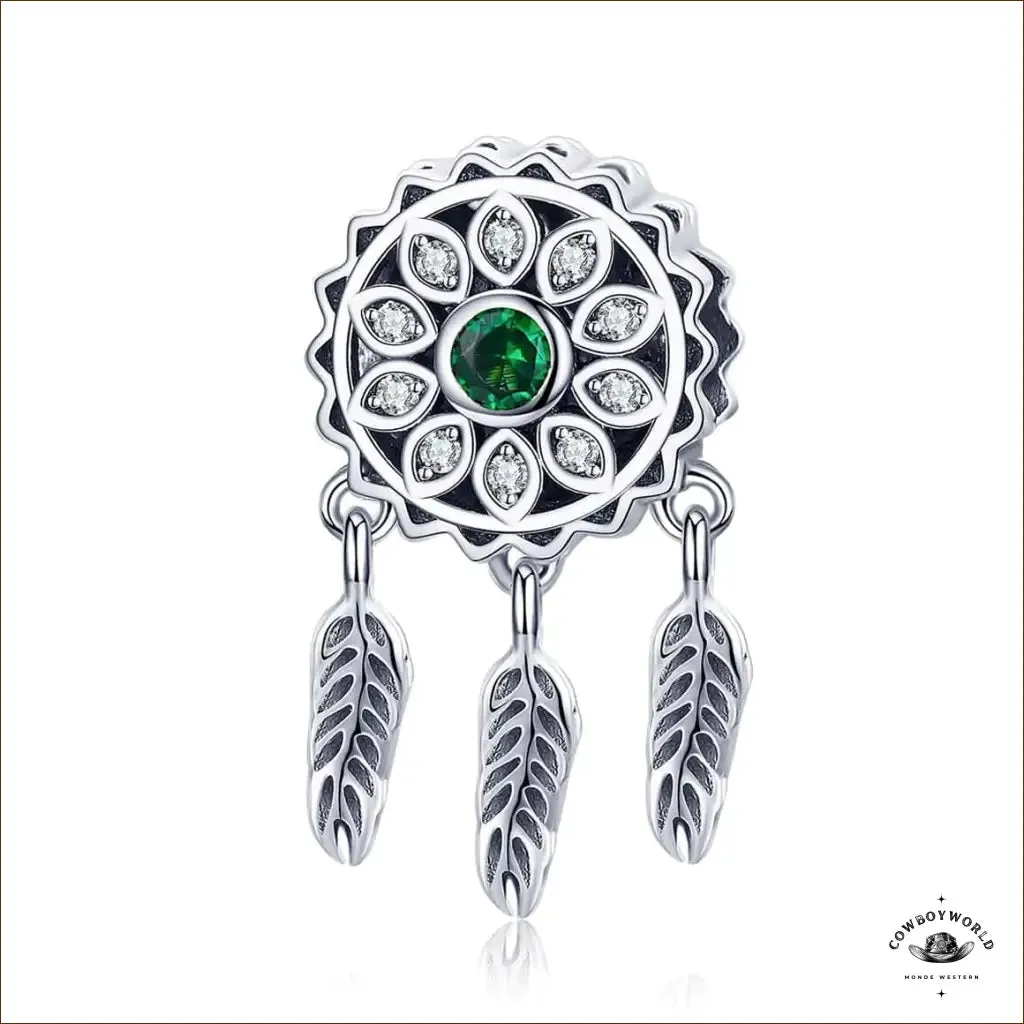 Pendentif Femme Attrape Rêve (Argent)