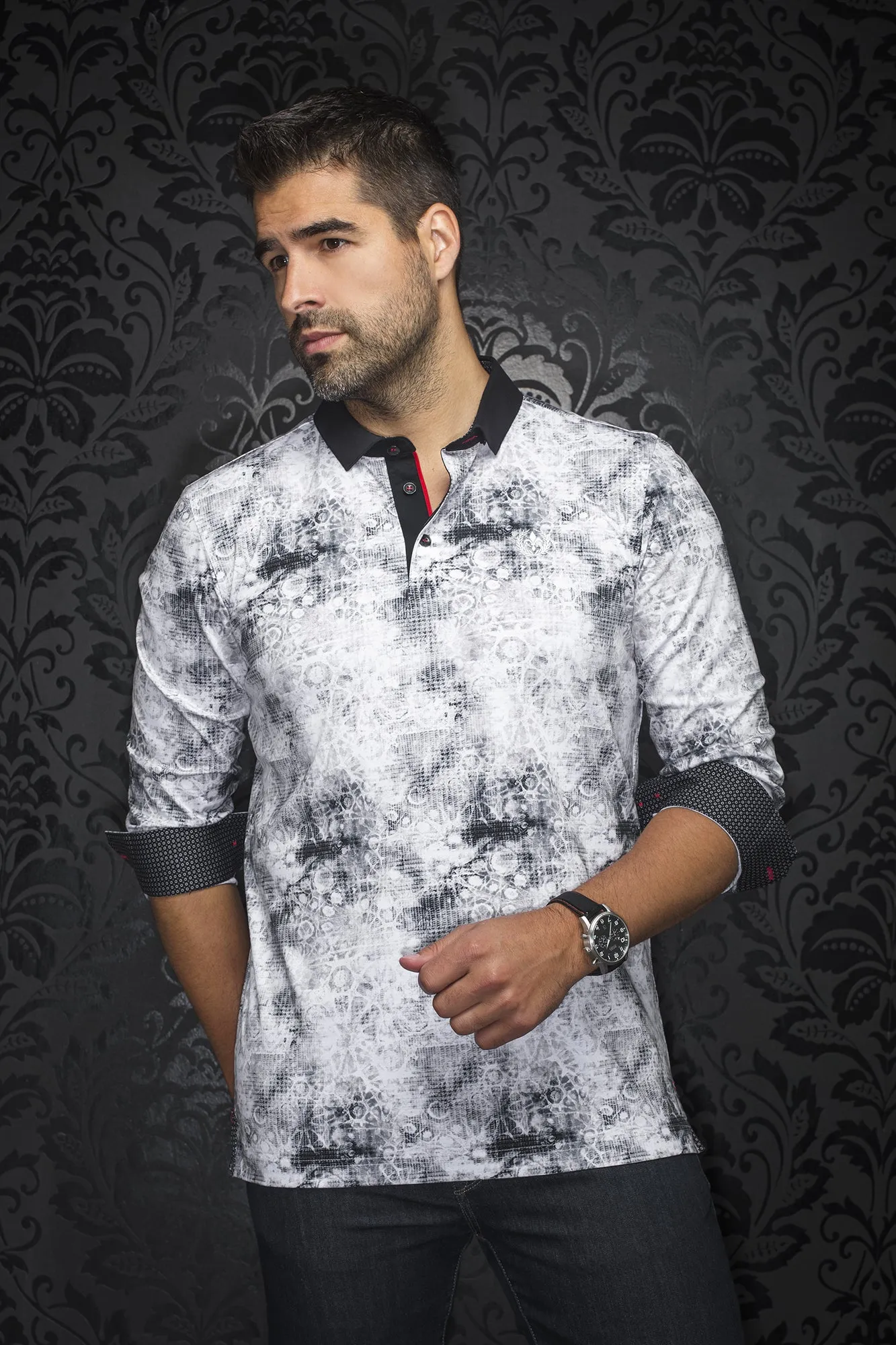 Polo M.L Au Noir | NUNEZ Blanc