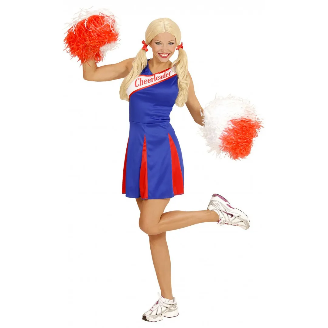 Pom pom girl bleue & rouge