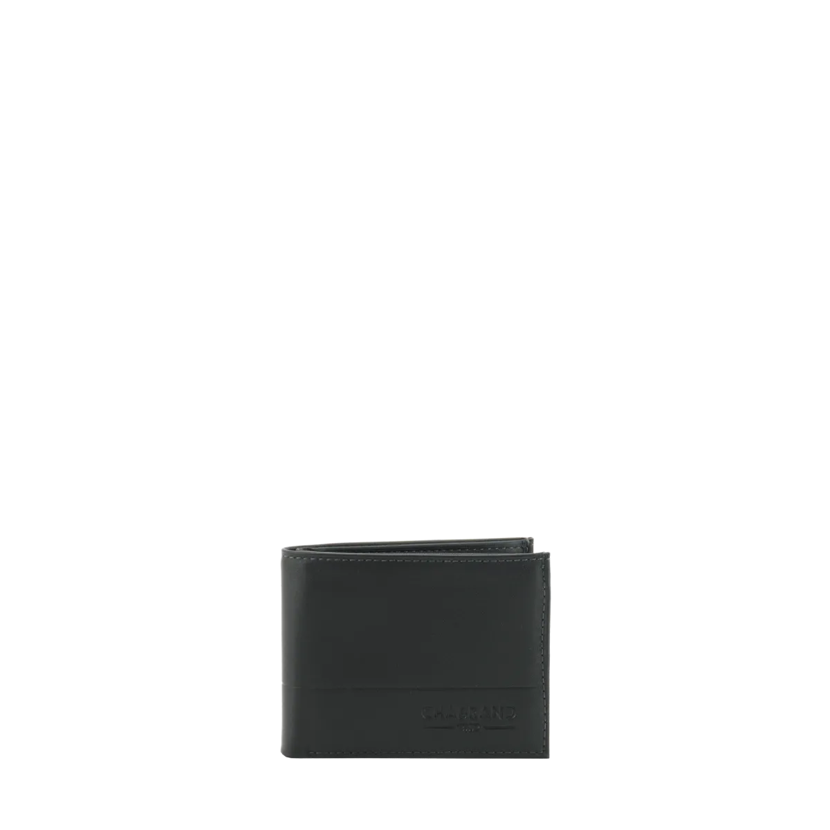 Porte-cartes noir en cuir de vachette lisse