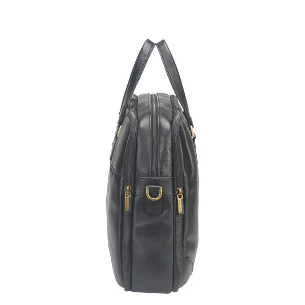Porte-documents 3 soufflets Noir | Arthur & Aston | Gandy.fr