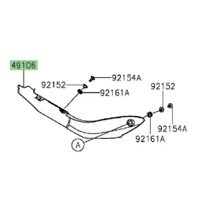 Protecteur thermique ligne échappement Z1000 (2014-2020) | Moto Shop 35