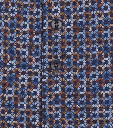 R2 Chemise Impression Bleu Foncé 118.WSP.189/014-000014 com