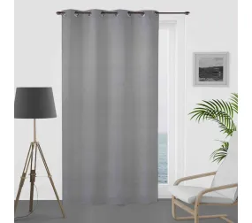 Rideau Occultant À Oeillets Eclipse Gris 135x250 Cm