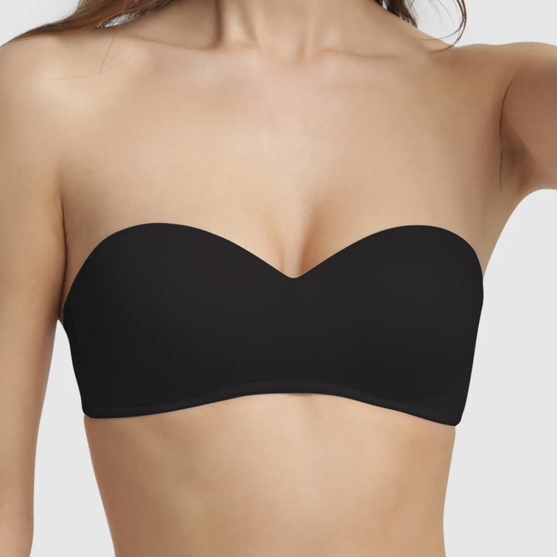 Soutien-gorge bandeau sans armature noir - Dim | 3 Suisses
