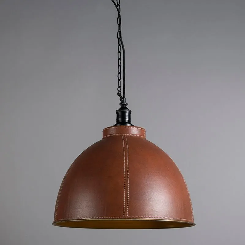 Suspension League brun cuir